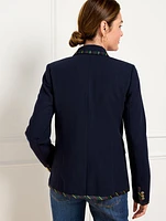 Ribbon Trim Blazer