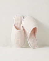 Organic Cotton Terry Waffle Slippers