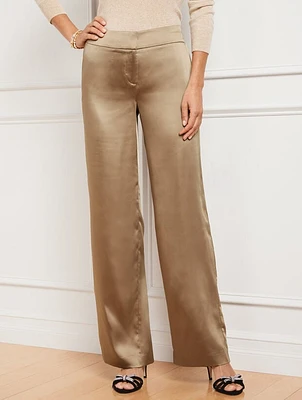 Satin Wide Leg Pants