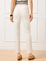 Slim Straight Ankle Jeans - Oyster Wash