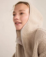 Curly Sherpa Quarter-Zip Hoodie