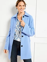 Knit A-Line Coat