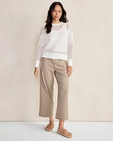 Organic Cotton Interlock Wide Leg Pants