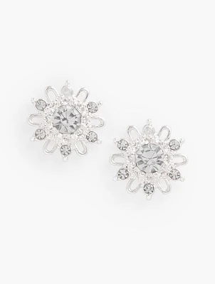 Sparkling Starburst Stud Earrings