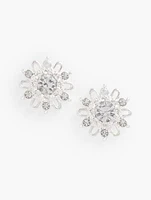 Sparkling Starburst Stud Earrings