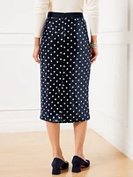 Martini Dot Sequin Pencil Skirt