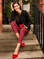 Tapered Ankle Pants - Apple Cider Plaid