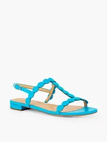 Keri Dot Soft Nappa Flat Sandals