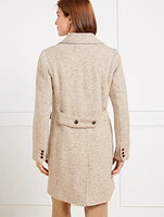 Wool Blend Donegal Coat