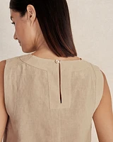 Linen Sleeveless Top