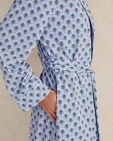 Organic Cotton Jersey Fern Scallop Robe