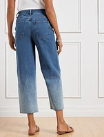 Wide Leg Crop Jeans - Hoffman Wash