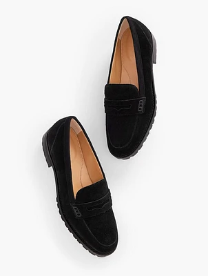 Cassidy Suede Penny Loafers