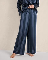 Washable Silk Striped Pajama Pants