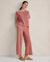 Organic Cotton Interlock Wide Leg Pants