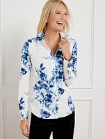 Non-Iron Perfect Shirt - Ikat Floral