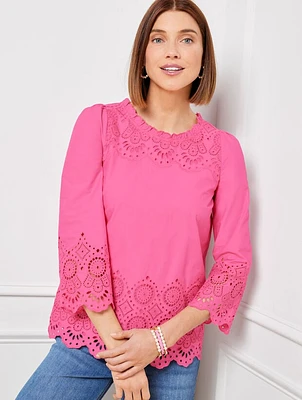 Eyelet Top