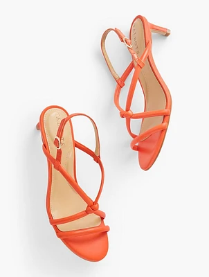 Elena Knot Soft Nappa Sandals