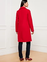 Horsebit Italian Wool Blend Coat