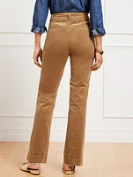 Stretch Corduroy Flare Leg Pants