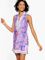 Cabana Life® Sleeveless Tunic Cover-Up - Majorca Reef