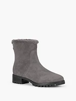 Tish Sherpa Suede Ankle Boots