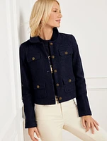 Berkshire Wool Blend Crop Jacket