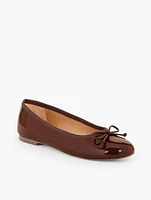 Blair Patent Leather Bow Ballet Flats