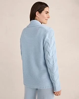 Cashmere Chunky Cable Knit Cardigan