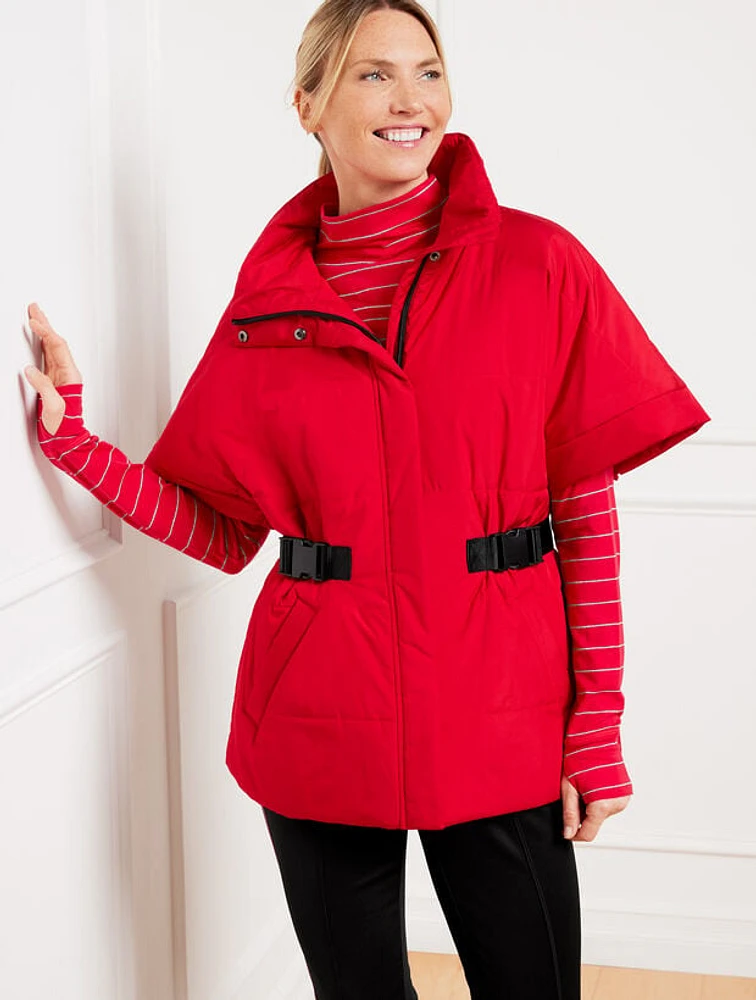 Belted Puffer Vest