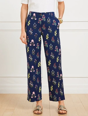 Wide Ankle Twill Pants