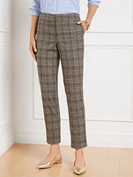 Slim Ankle Pants - Glen Plaid