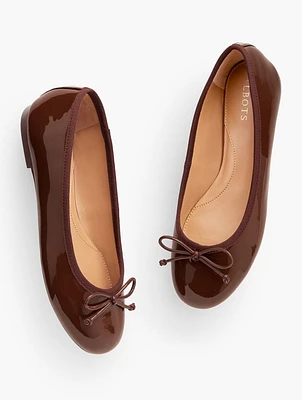 Blair Patent Leather Bow Ballet Flats