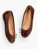 Blair Patent Leather Bow Ballet Flats