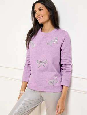 Embellished Crewneck Sweatshirt