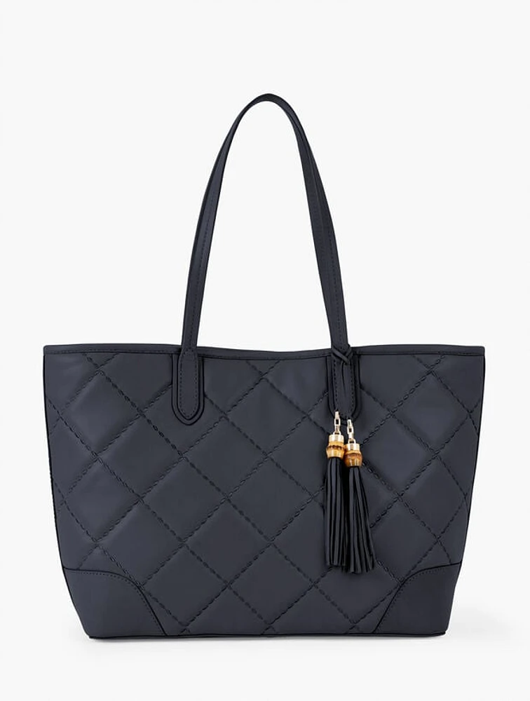 Quilted Leather Tote