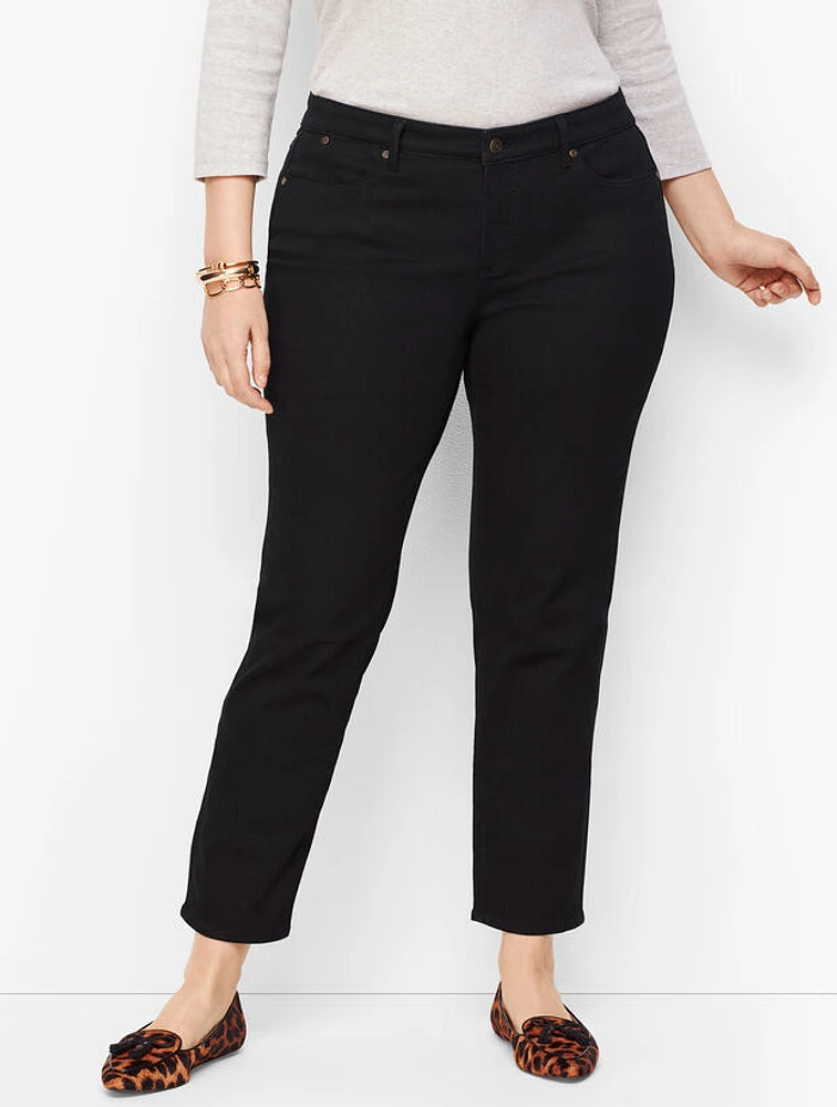 Plus Slim Ankle Jeans - Black