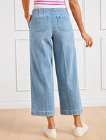 Crop Wide Leg Jeans - Cornelia Wash