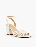 Beatrice Twist Nappa Leather Sandals