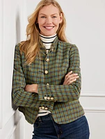 Shetland Officer Jacket - Apple Plaid