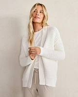 Organic Cotton Ottoman Stitch Cardigan