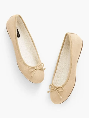 Blakely Cozy Suede Ballet Slippers