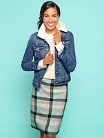 Dreamy Plaid A-Line Skirt