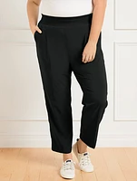 Lightweight Woven Stretch Straight Leg Pants