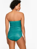 Miraclesuit® Avanti Bandeau One Piece - Painterly Stripe