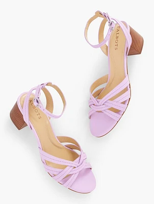 Mimi Vachetta Leather Ankle Strap Sandals