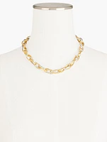 Two-Tone Link Necklace