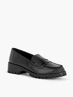 Gianna Lug Leather Penny Loafers