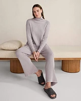 Cotton Cashmere Rib-Knit Tunic