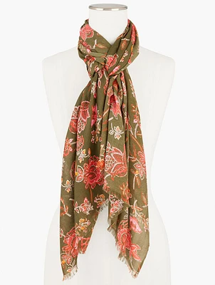 Grace Floral Oblong Scarf